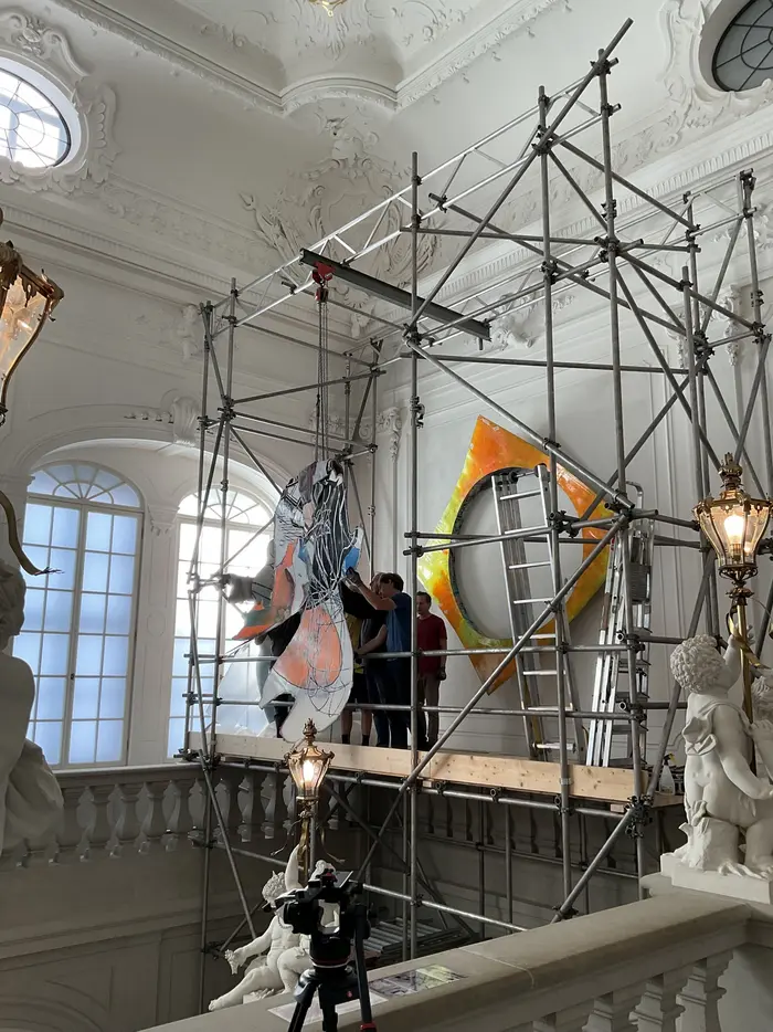 Installation auf der Englischen Treppe