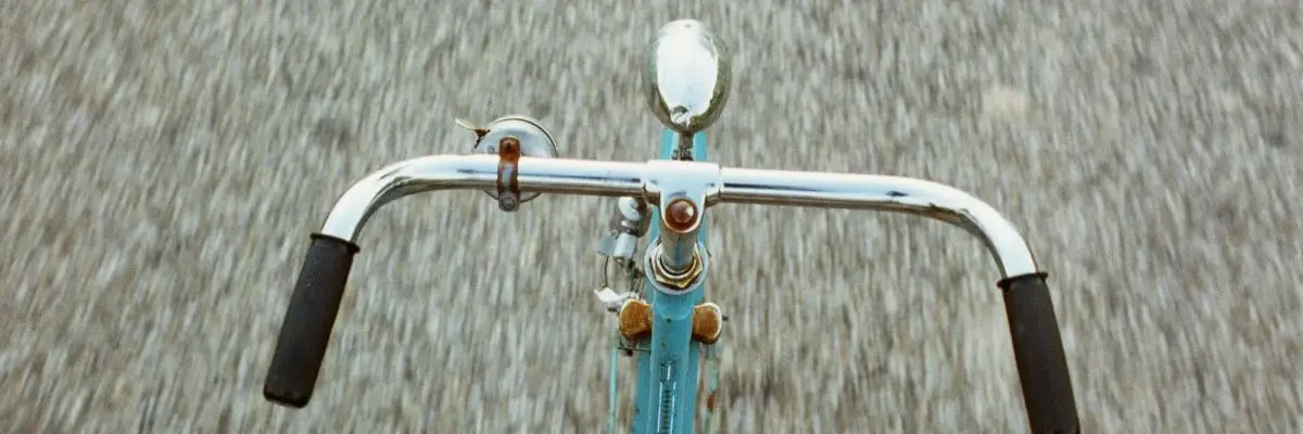 Fahrradlenker von oben