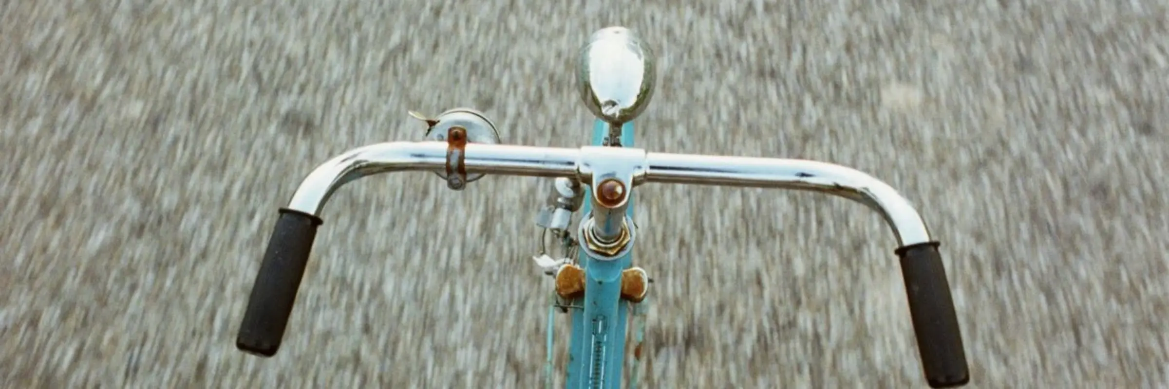 Fahrradlenker von oben