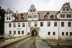 Ansicht des Schlosses Forderglauchau mit dem Kunstverein der stadt Glauchau