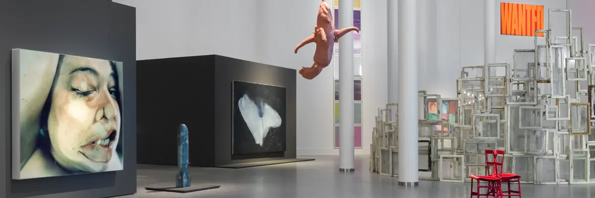 „Adam, Eva und die Schlange“ Werke aus der Schenkung Sammlung Hoffmann  Ausstellungsansicht, Foto: Roman März, 2021