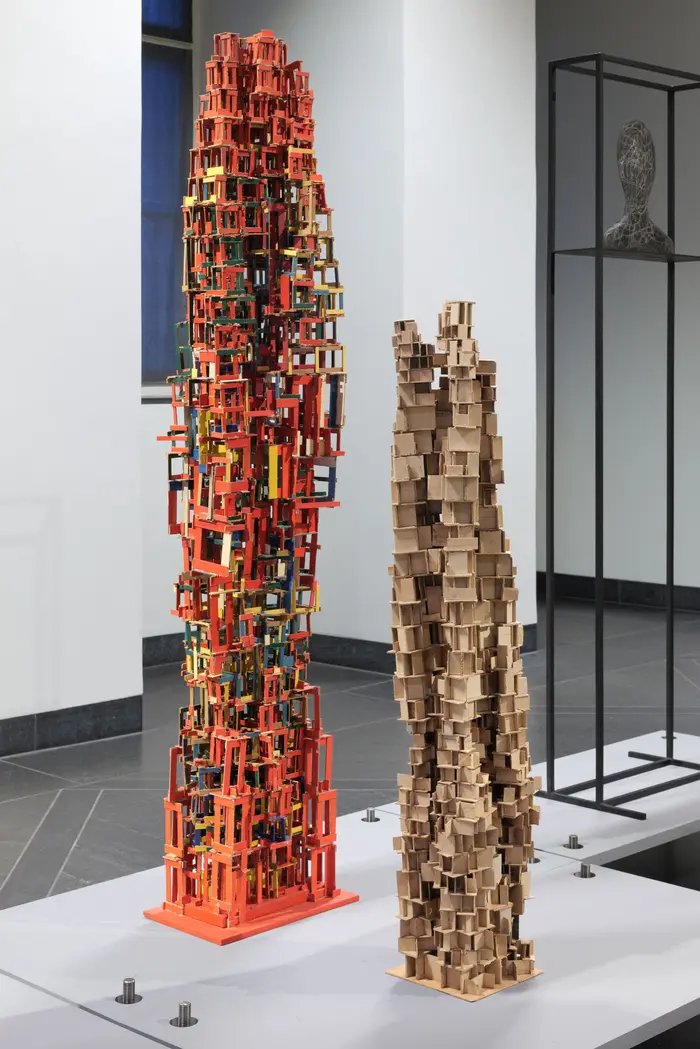 Günther Hornig, Skulptur Nr. 3. (um 1987) und  Skulptur Nr. 13 (1987)