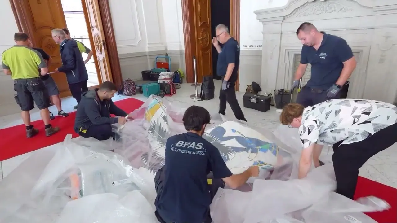 Frank Stella, Of Whales in Paint (...) (Moby Dick Series chap. 57), 1990