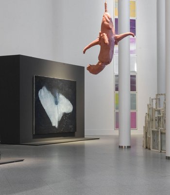 „Adam, Eva und die Schlange“ Werke aus der Schenkung Sammlung Hoffmann Ausstellungsansicht, Foto: Roman März, 2021